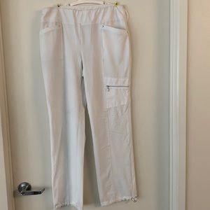 Chicos Womens size 1, white draw string pants